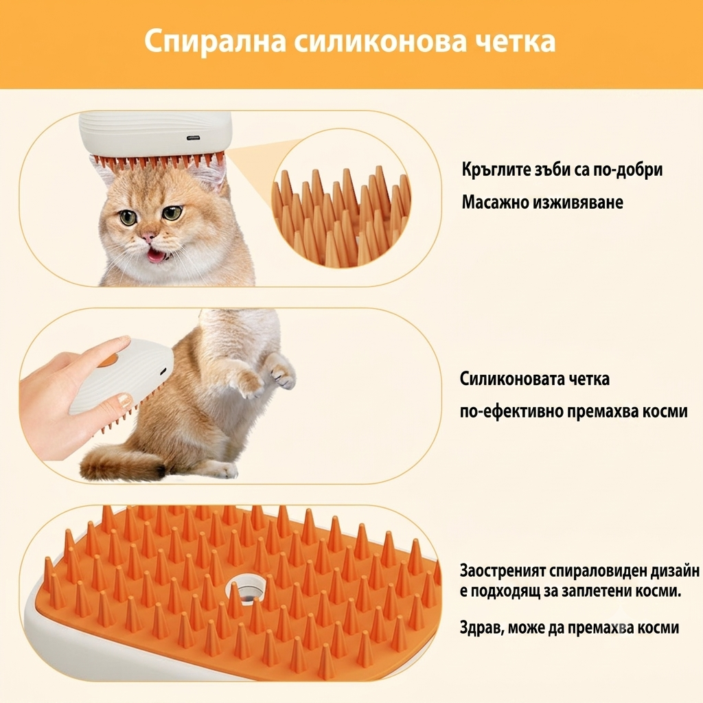 Парна четка за домашни любимци